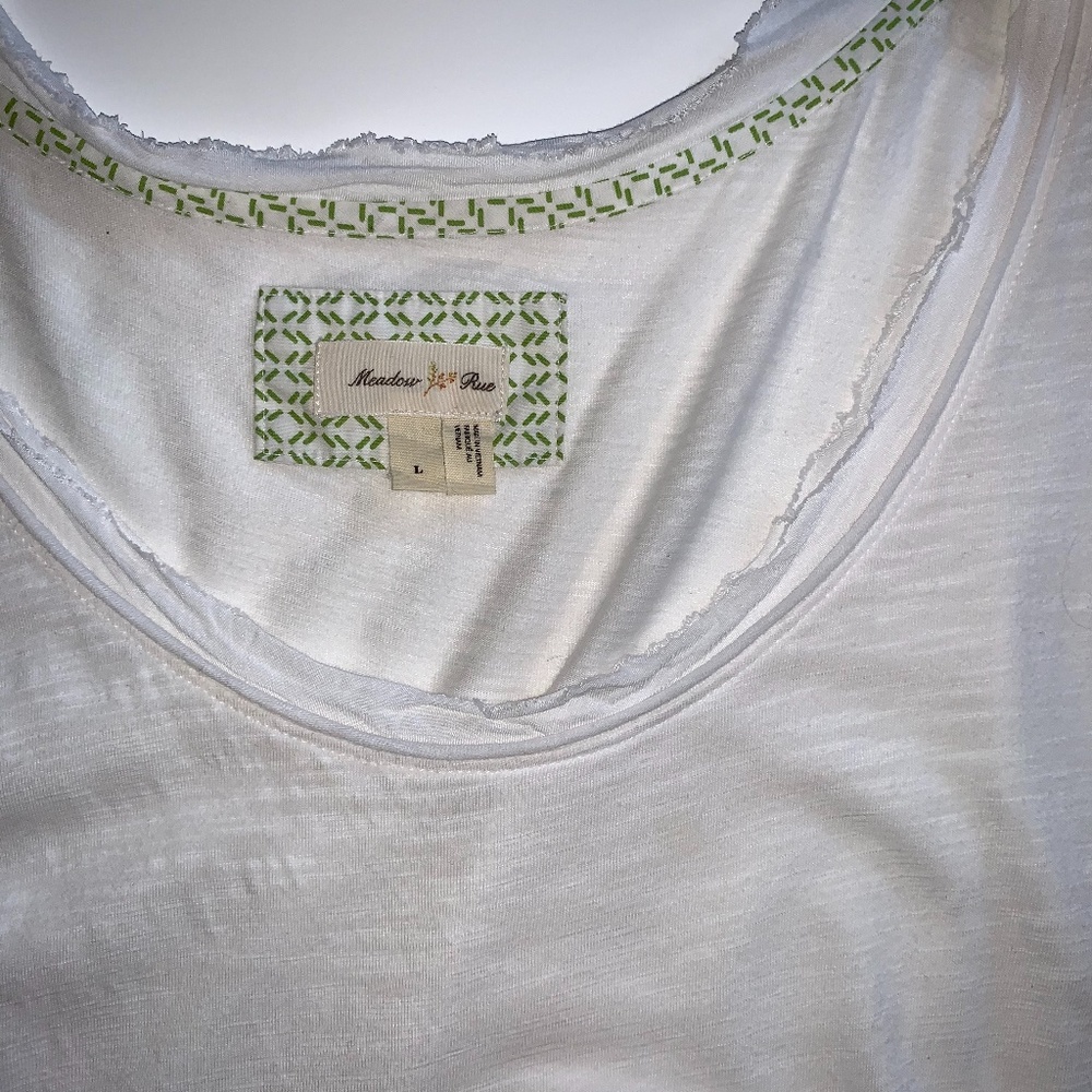 Anthropologie Meadow Rue White Petticoat Tank - Picture 10 of 15
